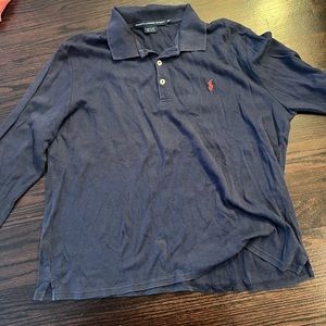 Blue vintage polo